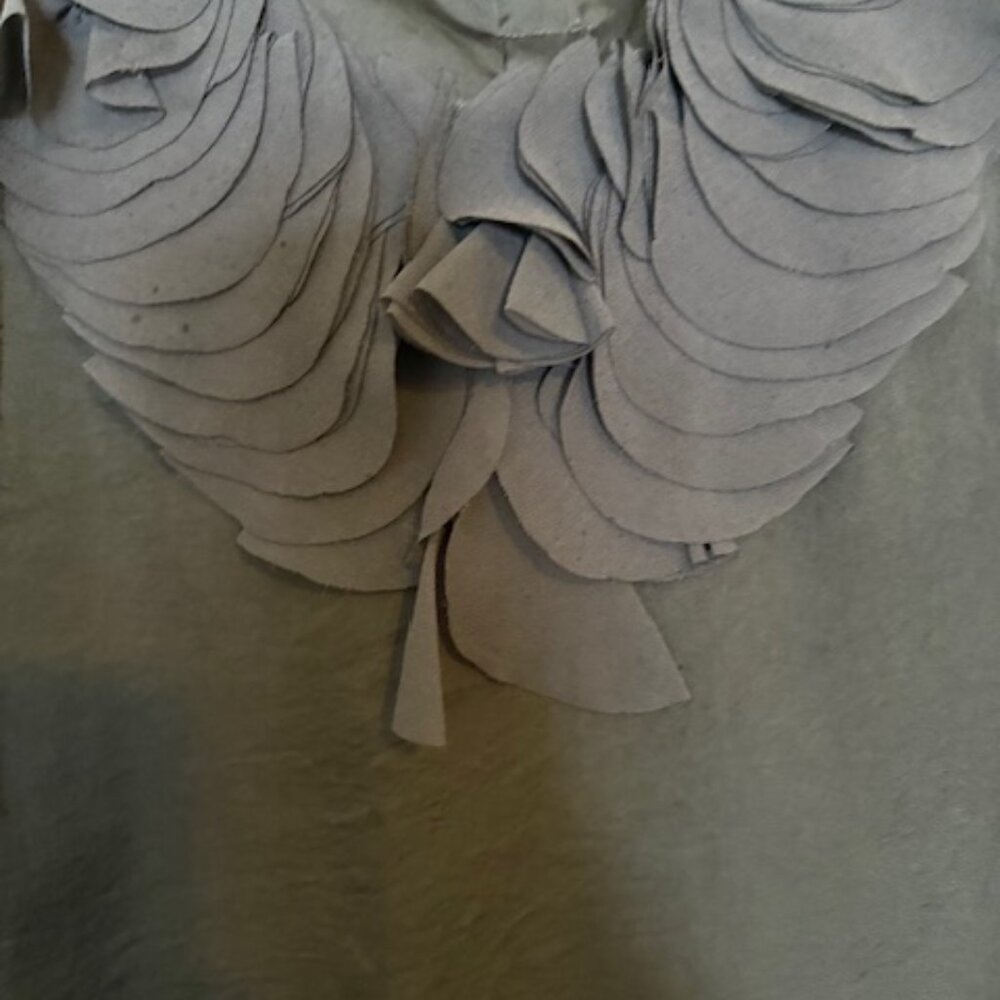 Adiva Women's Sleeveless Charcoal Gray Blouse - PL - Picture 3 of 5